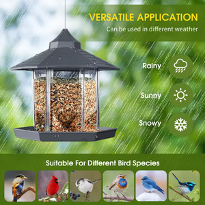 Chim trung chuyển ngoài trời treo chim trung chuyển sóc bằng chứng dễ dàng làm sạch và điền vào 5.5L công suất lớn không thấm nước Hoang Dã chim trung chuyển - Product Image 5
