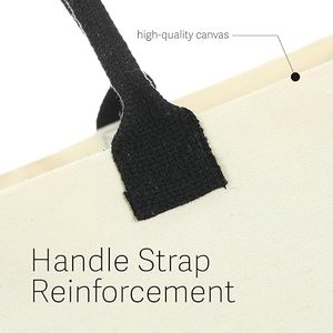 Sac fourre-tout en toile personnalisé avec logo, <span class=keywords><strong>cadeau</strong></span> <span class=keywords><strong>pour</strong></span> les femmes dirigeantes, cadeaux de Noël <span class=keywords><strong>pour</strong></span> femmes, sac à main, cadeaux à offrir - Sac fourre-tout en toile, sac de plage, trousse de maquillage - Product Image 6