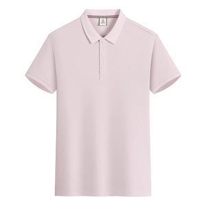 Camisa polo de manga corta de color sólido, ropa de trabajo de poliéster para uso diario - Product Image 1