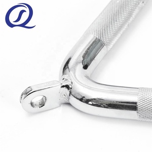 Equipo de Gimnasio Multifuncional de Acero Cromado, Barra en Forma de V para Bíceps y Tríceps, 590x220mm, 3kg - Product Image 3