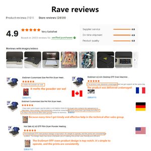 เตาอบ DTF แบบตั้งโต๊ะสำหรับ Epson รุ่นใหม่ อัตโนมัติ รองรับ A3/A4 ขนาด 35x50 ซม. ใช้ไฟ 110V/220V สำหรับอบฟิล์มและพิมพ์ลาย - Product Image 4