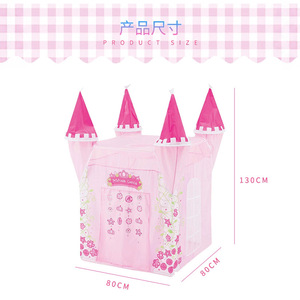 Carpa de Juego Infantil con Forma de Castillo de Princesa para Niñas, Casa de Juegos Interior con Pelotas, de 2 a 4 Años, de Tela Suave - Product Image 3