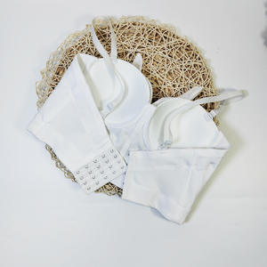 8920 Débardeur <span class=keywords><strong>Bustier</strong></span> Femme à Col en V en Dentelle, Style Doux, avec Nœud Papillon 3D, Grandes Fleurs et Baleines, Séchage Rapide - Product Image 6