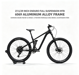 Sepeda Gunung 29/27.5 Inch Al6069 Enduro Mtb Full Suspension 12 Speed Deore M6100 Rem Cakram Hidrolik 4-piston Garpu Suspensi - Product Image 1