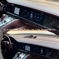 Pour Porsche Panamera 970 2010-2016 ACARDASH Kit 3 pièces : double écran + panneau avant + panneau arrière de climatisation - Accessoires de mise à niveau