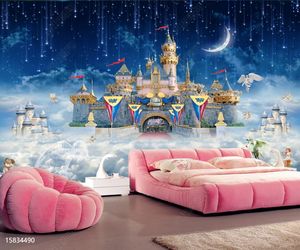 Papier peint personnalisé à peler et coller pour chambre d'enfant Photos murales 3D de dessins animés - Product Image 3