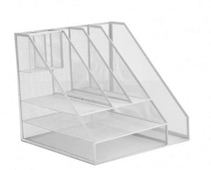 Mesh Metal 7 Compartments Office Desk <b>Organizer</b> Desk Sets <b>File</b> <b>Organizer</b> Metal Mesh <b>File</b> <b>Organizer</b> - Product Image 5