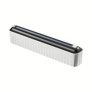 Support mural magnétique réutilisable pour film alimentaire, boîte de rangement pour papier aluminium, distributeur de film plastique avec coupe-film coulissant pour aliments - Product Image 4