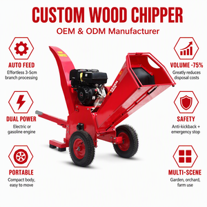 เครื่องย่อยไม้และเครื่องบดกิ่งไม้ EU Kesen Hydraulic AutoFeed แบบใช้เครื่องยนต์ดีเซล/ไฟฟ้า/เบนซิน รุ่นใหม่ - Product Image 3