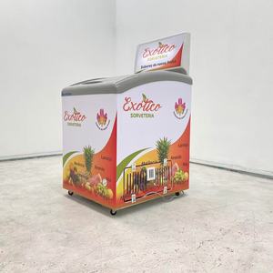 Refrigerador comercial con vitrina abierta, nevera para helados, congelador de inmersión, enfriador rápido - Product Image 5