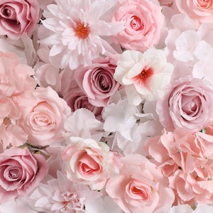 Panneau mural en <span class=keywords><strong>fleurs</strong></span> artificielles 3D fait à la main, décorations <span class=keywords><strong>de</strong></span> maison pour le Nouvel An, Noël, mariage, vente chaude, <span class=keywords><strong>fond</strong></span> photo - Product Image 5