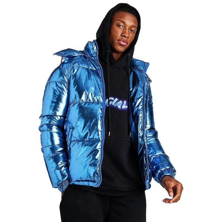 metallic windbreaker jacket