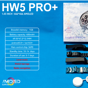 ساعة ذكية DF EDS HW5 PRO مع دعم بطاقة SIM مستقلة، مكالمات، تطبيقات، مزامنة البيانات، متوافقة مع أندرويد وآيفون، ساعة ذكية رياضية - Product Image 3