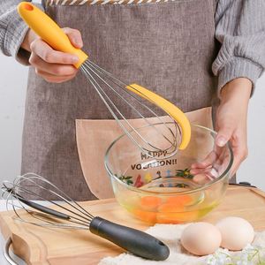Outil de pâtisserie créatif en acier inoxydable + spatule en silicone, fouet à œufs deux-en-un, outil de mélange pour la cuisine à domicile - Product Image 2