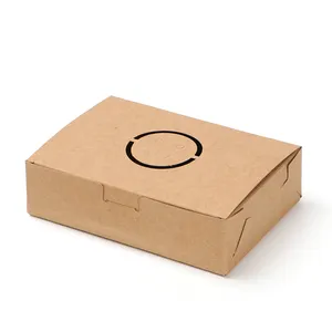 可装料包装盒容器牛皮纸食品级纸取出寿司盒用于食品销售