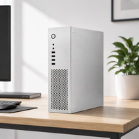 A10 HTPC Sliver MINI PC Kasası Yatay Mini PC Kasası Küçük 1U Flex Güç Kaynağı M-ATX Anakartı Destekler