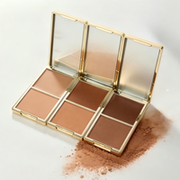 OEM Duo Bronzer Tan Langdurige Poeder Crème Bronzer Palette Private Label Vegan Blush Custom Blush Gezichtsmake-up Contour Palette