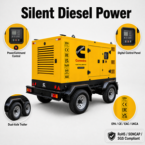 Generador Diésel Super Insonorizado de 100kw 120kw 150kw 150kva 200kw 200kva con Motor Cummins Weichai Yuchai Aoling - Product Image 4
