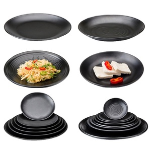 Meilleure qualité incassable noir 5 "/6"/7 "/8"/9 "/10"/11 "/12" rond 100% <span class=keywords><strong>assiettes</strong></span> réutilisables en mélamine pour la fête - Product Image 2