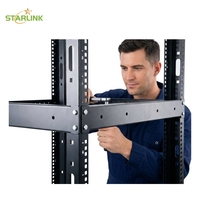 Starlink Rack de relais de 19 pouces Rack ouvert à 4 poteaux Rack de serveur à cadre ouvert