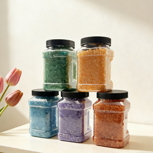 Sels de Bain Naturels Aromatiques de l'Himalaya et <span class=keywords><strong>d</strong></span>'<span class=keywords><strong>Epsom</strong></span> à Marque Blanche OEM avec Fleurs – Relaxants et Hydratants - Product Image 1