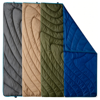 Couverture de camping ultralégère, pliable, alternative au duvet, couverture portable rembourrée, résistante aux intempéries, chaude pour la randonnée en plein air, les voyages, les pique-niques