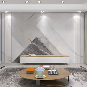 Moderno simplicidad geometría <span class=keywords><strong>TV</strong></span> Fondo Mural Papier Peint Marbre para la decoración de la pared de la sala de dibujo - Product Image 1