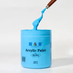 Custom DIY Paint On Canvas/wood/glass Barrel Acrylic Paint Set