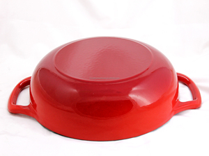 Casserole peu profonde en <span class=keywords><strong>fonte</strong></span> émaillée avec couvercle, modèle hollandais, en promotion – Caractéristique principale : design peu profond - Product Image 3