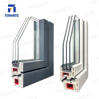 고급 OEM UPVC 플라스틱 여닫이 창문 및 문 친환경 내구성 현대적 디자인 평생 보증