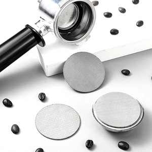<span class=keywords><strong>Filtre</strong></span> à café en acier inoxydable 316L WELAND 51/53,5/58 mm, disque filtrant en maille frittée pour porte-<span class=keywords><strong>filtre</strong></span> à expresso, douche inférieure - Product Image 1