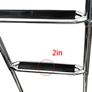 Venta caliente Venta directa de fábrica Accesorios marinos Escaleras de barco telescópicas de acero inoxidable 4 Escaleras de tijera - Product Image 3