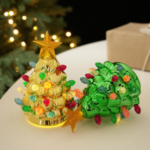 Decoraciones Navideñas 2026, Árbol <span class=keywords><strong>de</strong></span> <span class=keywords><strong>Navidad</strong></span> LED Vintage, Árbol <span class=keywords><strong>de</strong></span> <span class=keywords><strong>Navidad</strong></span> <span class=keywords><strong>de</strong></span> <span class=keywords><strong>Mesa</strong></span> con Luces LED, Bombillas Multicolores y Adorno <span class=keywords><strong>de</strong></span> Estrella - Product Image 2