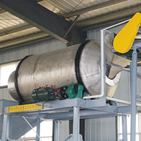Machine de fabrication d'engrais BB de mélangeur de tambour d'acier inoxydable de rendement élevé avec le moteur et l'engrenage pour les formulations adaptées aux besoins du client