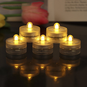 <b>Led</b> Waterproof Electronic Candle <b>Lights</b> Cylindrical Flameless For Parties Weddings <b>Bars</b> - Product Image 1