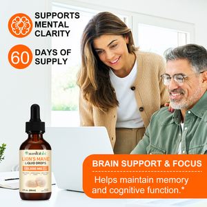 Acentiallabs 60ml Lions Mane sıvı takviyesi doğal mantar özü aslan yelesi bağışıklık desteği için düşer - Product Image 4