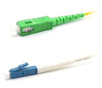 Cordon Fibre Optique Simplex LC UPC Vers SC APC 2.0mm G657A1 OS2 Monomode 1m 2m