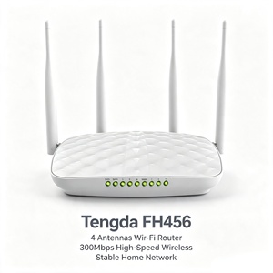Router Wireless Tenda FH456 Usato, 300Mbps 2.4GHz, Quattro Antenne 5dBi, Fast Ethernet RJ45 WAN LAN per Casa e Ufficio - Product Image 1