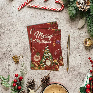 Serviettes jetables Robana 3 plis en pâte <span class=keywords><strong>de</strong></span> bois vierge écologiques avec motif d'arbre <span class=keywords><strong>de</strong></span> Noël imprimé flexo personnalisé pour les fêtes - Product Image 5