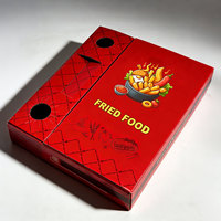 Caja Combinada de Papel Corrugado Personalizada al por Mayor, Biodegradable, para Comida para Llevar, Envasado de Comida Rápida para Alimentos Fritos, Salsas y Bebidas