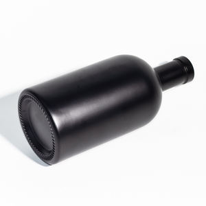 Bouteille à liqueur en verre noir mat Bartop 700 ml 750 ml Bouteille nordique pour rhum, whisky, vodka, spiritueux, <span class=keywords><strong>gin</strong></span> - Product Image 3