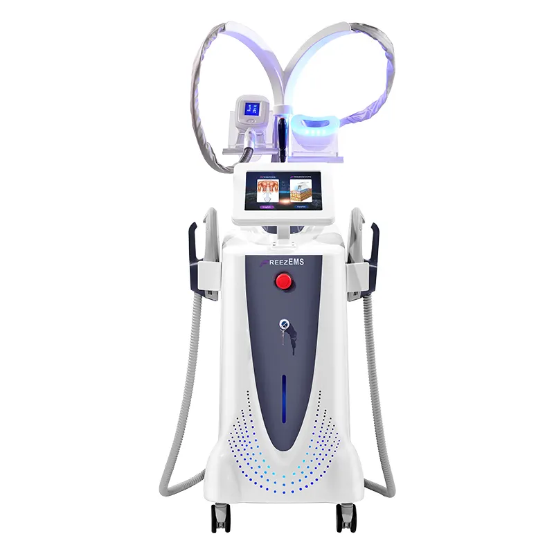 Latest 2 IN 1 EMS Body Sculpt Cryo Therapy Weight Loss Muscle Stimulate Build Fat Burn Cellulite Reduction Emslim Machine