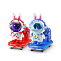 Xiaomixing Star Rabbit Machine à balançoire commerciale à pièces Jeu d'arcade pour enfants Matériel acrylique Langue anglaise 1