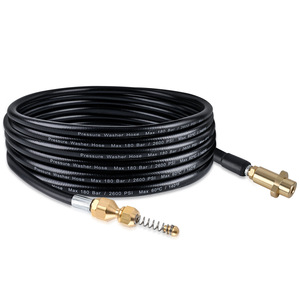 Tuyau de pulvérisation haute pression pour nettoyeur, kit de drainage G1/4, raccords métalliques robustes pour nettoyage à l'eau froide, 12 pouces - Product Image 2