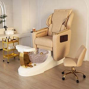 Fauteuil de pédicure professionnel moderne et luxueux pour salon de manucure, avec bain de pieds électrique. - Product Image 2