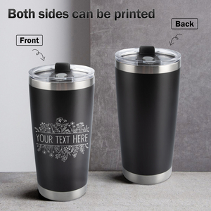 20oz Custom Tumbler Personalized Stainless Steel Insulated Mug Keep <b>Hot</b> & <b>Cold</b> Business Gifts - Product Image 3