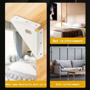 Piezas de estampado de placa de metal Muebles Soporte de trípode grande Soporte de ángulo de conexión - Product Image 4