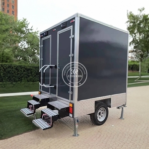 Toilettes mobiles avec douche, salle de bain extérieure pour lieux publics, toilettes pour handicapés conformes ADA, remorque sanitaire écologique, toilettes portables - Product Image 5