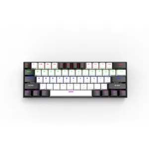Mechanical Keyboard Computer Laptop Gaming Mechanical Keyboard Rgb Usb ABS Plastic Provide Wired Color Box Customized Box >7-RGB