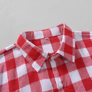 Chemises en flanelle en polyester et élasthanne à la vente chaude, épaisses, 280 g/m², étiquettes personnalisées, boutons, vente en gros - Product Image 4